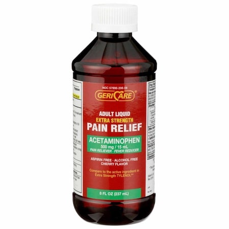 Geri-Care Pain Relief 500 mg / 15 mL Strength Acetaminophen Liquid 8 oz. Q202-08-GCP